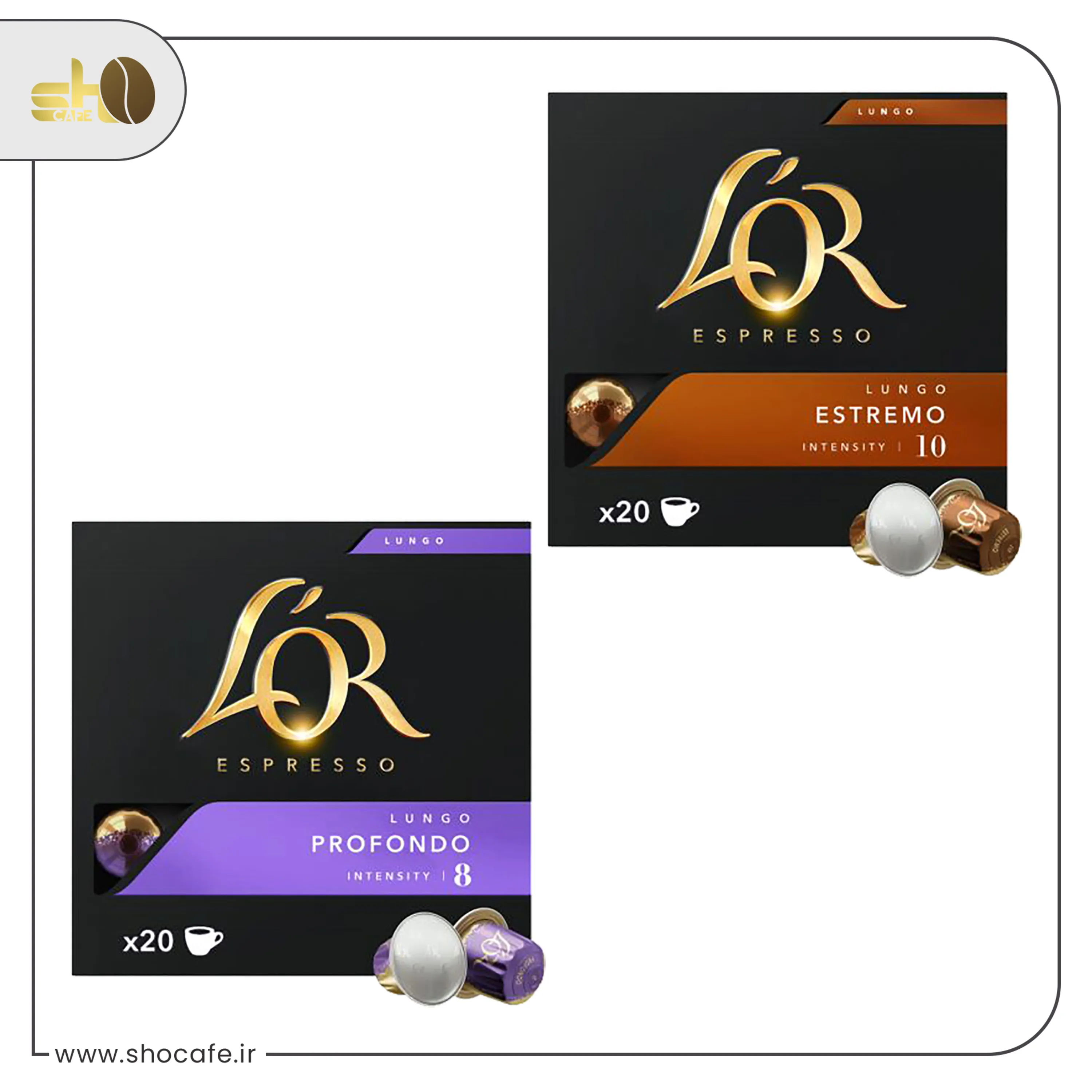 کپسول قهوه لور نسپرسو با درجه تلخی 8 و 10